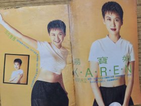 汤宝如范振锋日本酒井法子铃木保奈美中山美穗.32开彩页写真.有霉斑见图.