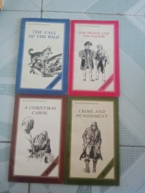 英汉对照世界名著连环画：圣诞颂歌，罪与罚，荒野的呼唤，王子与贫儿（4册合售）