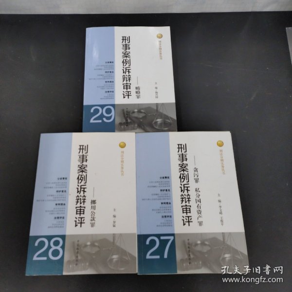 刑法分则实务丛书·刑事案例诉辩审评：贪污罪私分国有资产罪