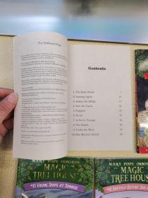 Magic Tree House ：2 the knight at dawn 3 mummies in the morning 10 ghost town at sundown 15 Viking ships at sunrise 18 Buffalo before breakfast 27 thanksgiving on Thursday 28 high tide in Hawaii 7册合售