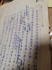 1950年代中央新闻电影制片厂纪录片《春节慰问志愿军英雄张积慧家属》解说词原稿带批注