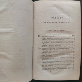 【英文原版书】The history of England 大哲学家休谟《英国史》六卷本，存2-6卷，缺第1卷 1858年出版