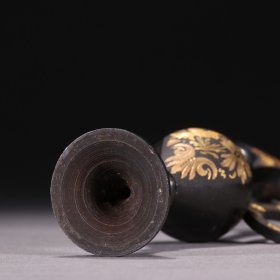 回流：铜错金大马士革错金花鸟赏瓶