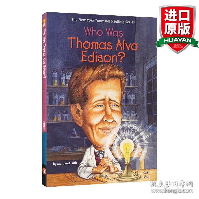 英文原版 Who Was Thomas Alva Edison? 谁是爱迪生？ 英文版 进口英语原版书籍