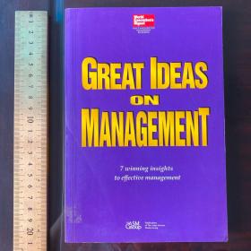 Great ideas in management evolution of history 管理学的伟大思想 英文原版