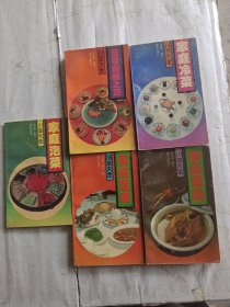 川菜大全，5册合售