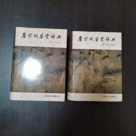 唐宋词鉴赏辞典，两本全套，原套，每本内页完整无乱涂乱画。