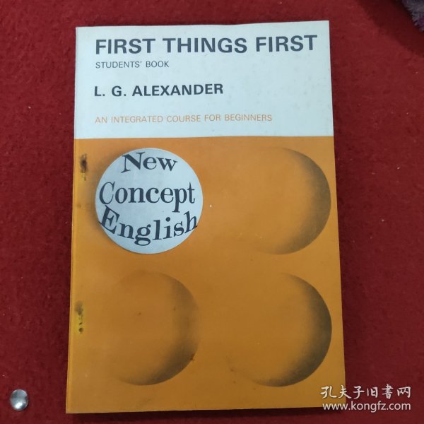 First Things First