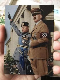 1939年德国和意大利历史人物邮资明信片1张
