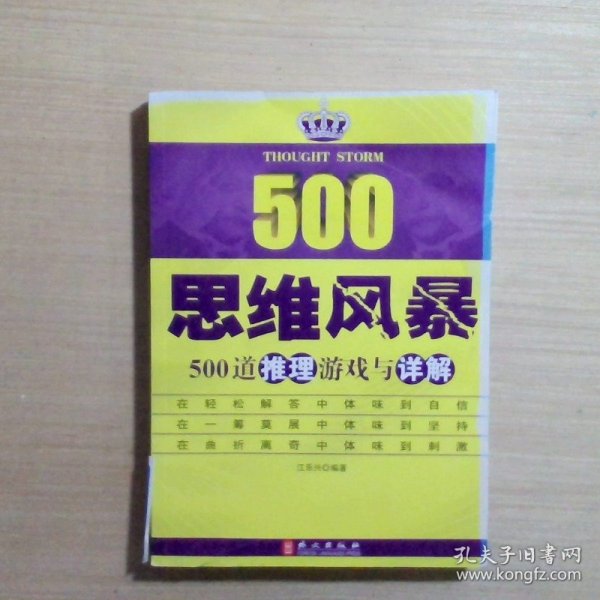 思维风暴：500道推理游戏与详解