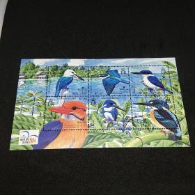 所罗门群岛2004年世界候鸟日小全张  每张六枚 面值$7.50×6=45美元