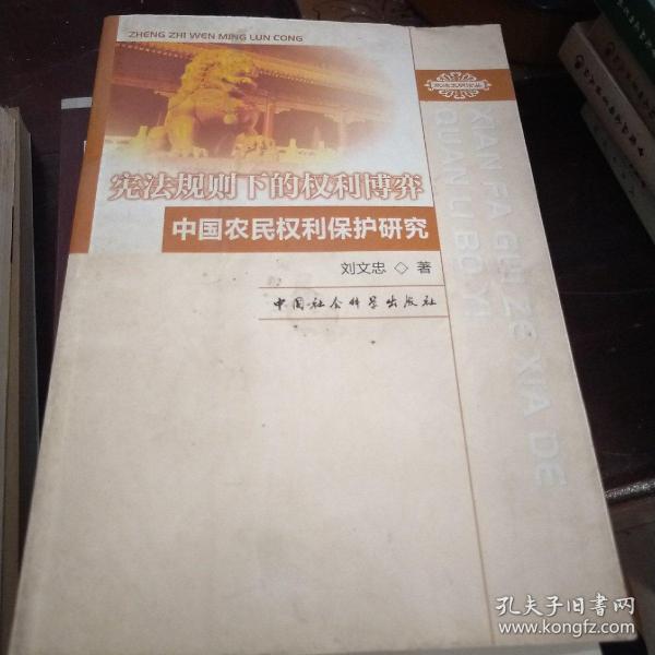 宪法规则下的权利博弈：中国农民权利保护研究