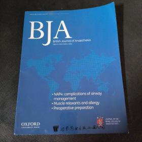 BJA: British Journal of Anaesthesia 医学学术麻醉外科原版外文英文学术论文期刊杂志2011年5月106卷613-760