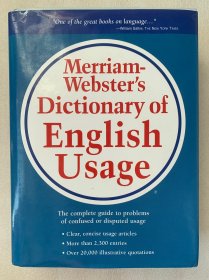 现货  英文版 Merriam-Webster's Dictionary of English Usage  韦氏英语惯用法词典 16开本精装 美国印刷