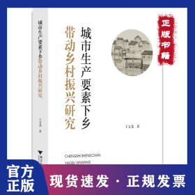 城市生產(chǎn)要素下鄉(xiāng)帶動鄉(xiāng)村振興研究 9787308227308