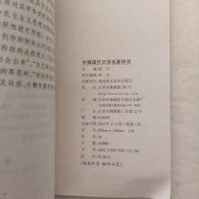 中国现代文学名家研究