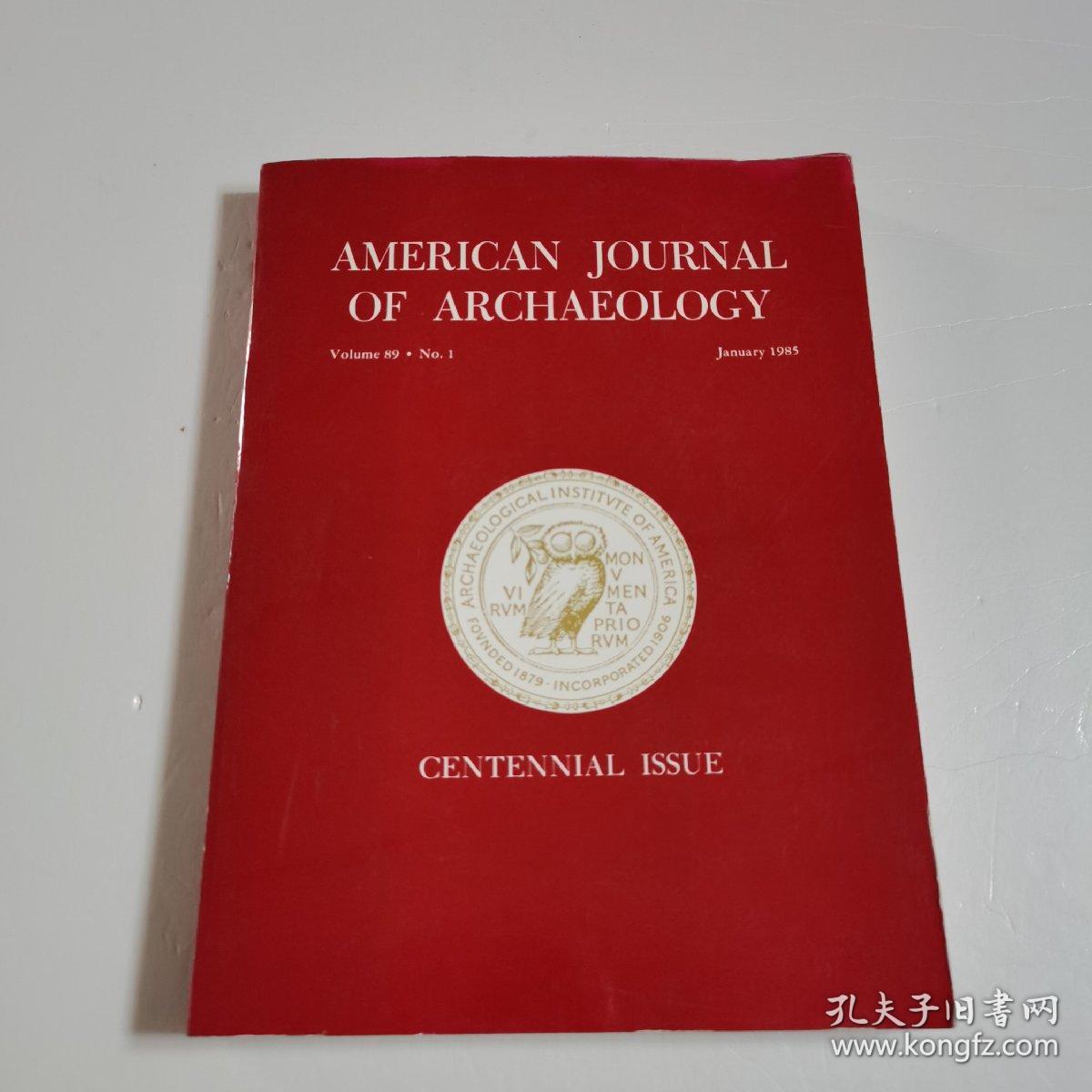 AMERICAN JOURNAL OF ARCHAEOLOGY
