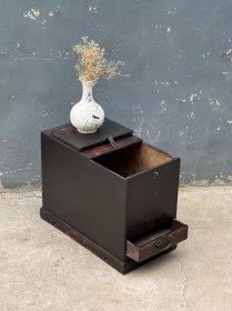 清代带抽屉老木箱