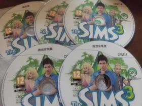THE SIMS3 模拟人生3 游戏光盘5CD