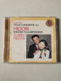 BARTOK: Violin Concertos Midori 巴托克:小提琴协奏曲 CD1张【碟片轻微划痕 正常播放】