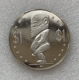 库克群岛1972年生殖图腾精制纪念克朗币