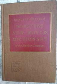 CONCISE EDITION WEBSTER’S NEW WORLD DICTIONARY of the American language