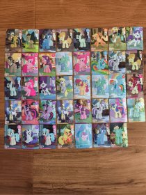 小马宝莉卡片 R级39张、SR级25张、SSR级10张、UR级4张、HR级7张（共85张）