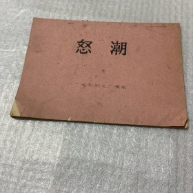 怒潮（电影台本 油印）