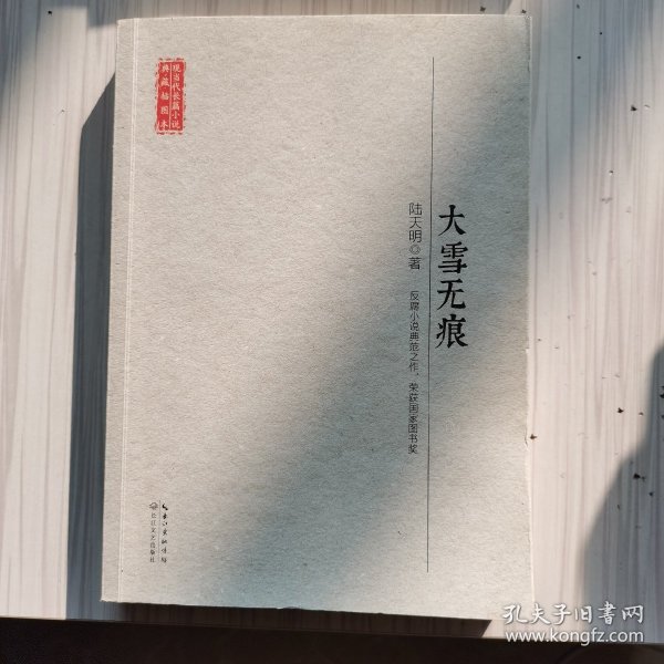 长江文艺出版社 现当代长篇小说典藏插图本 大雪无痕/现当代长篇小说典藏插图本