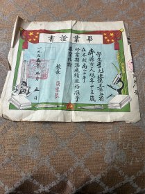50年代小学毕业证书
