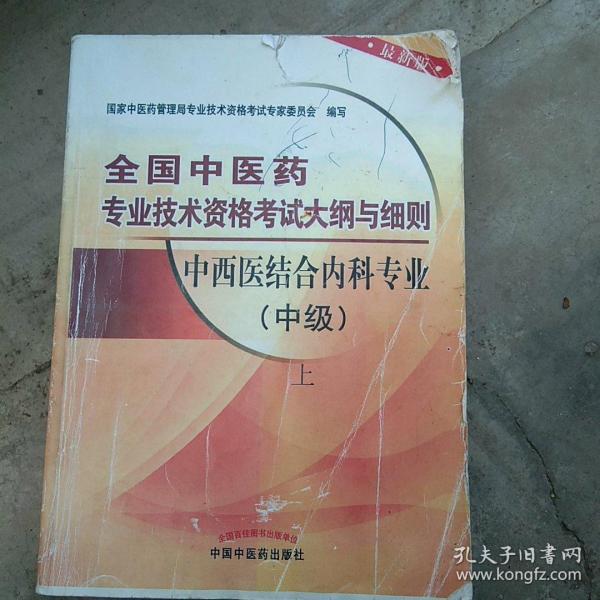 全国中医药专业技术资格考试大纲与细则：中西医结合内科专业（中级）（最新版）