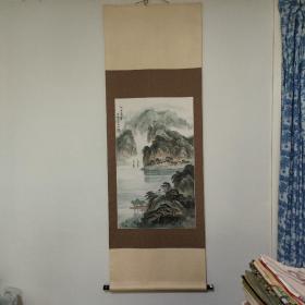 国画山水画 《江山溢翠》作者曹光，又名曹光楣，北京人，（1933-2019）