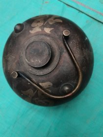 康熙年代铜暖手壶汤婆子黄铜加厚古炉热水壶