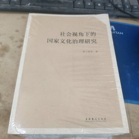 社会视角下的国家文化治理研究