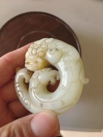 汉代和田玉兽挂件