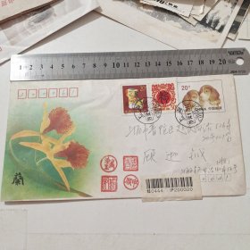 空信封:1994年上海(2张20分+50分狗邮票)