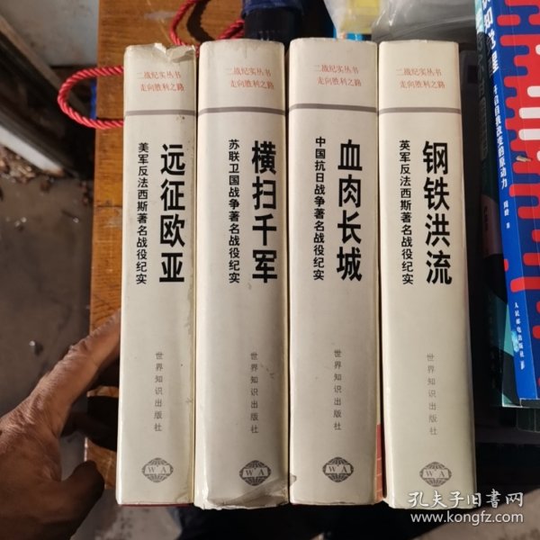 二战纪实丛书走向胜利之路 ：远征欧亚 血肉长城 钢铁洪流 横扫千军（ 全四册 ）精装