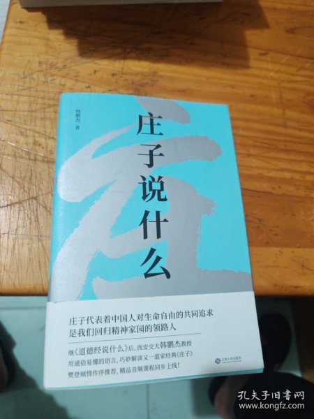 庄子说什么（继《道德经说什么》之后，韩鹏杰又一部道家经典解读著作，樊登作序倾情推荐）