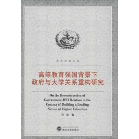 高等教育强国背景下政府与大学关系重构研究 9787307100343 方妍 武汉大学出版社