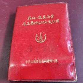 我们一定要高举毛主席树立的大庆红旗