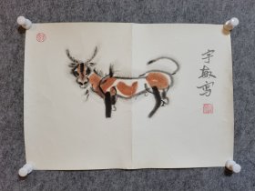 赵宇敏卡纸水墨画5