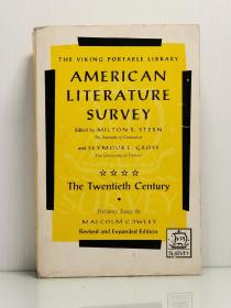 《二十世纪美国文学概论》  American Literature Survey： The Twentieth Century   [ The Viking Press 1968年版 ] （美国文学研究）英文原版书