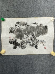 孙克刚 国画 48*34cm    中国美术家协会理事、天津市美术家协会副主席、天津市文学艺术界联合会委员、天津市国画研究会副会长