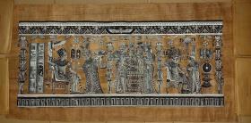 埃及进口，纸莎草画，尺幅大很精美，罕见