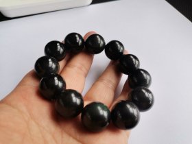 墨玉，黑青手串一条（品相完好）