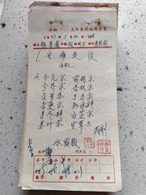手写中药处方（子元，今芥，百部，桔梗，麦冬，苏叶，前胡，杏双，丁力，知母，白芷，甘草）