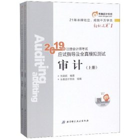 注会会计职称2019教材辅导东奥2019年轻松过关一《2019年注册会计师考试应试指导及全真模拟测试》审计（上下册）