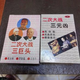 二次大战三巨头：斯大林、罗斯福、丘吉尔+二次大战三元凶 盗世奸雄希特勒、战争狂人东条英机、专制魔王墨索里尼（6册合售）有函套