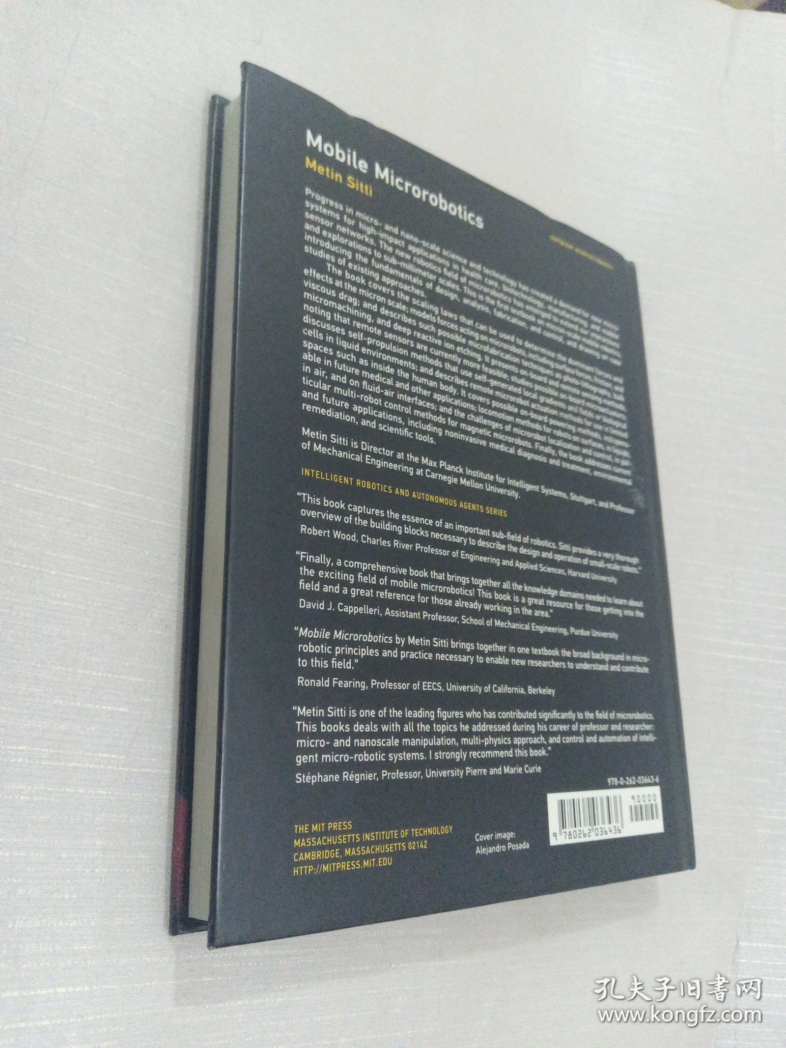 英文原版 Mobile Microrobotics (Intelligent Robotics and Autonomous Agents series) 移动微型机器人 电子机械技术 Metin Sitti 精装 英文版 进口英语原版书籍