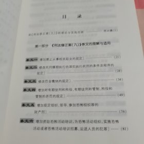 《刑法修正案（九）》条文及配套司法解释理解与适用【内页干净】